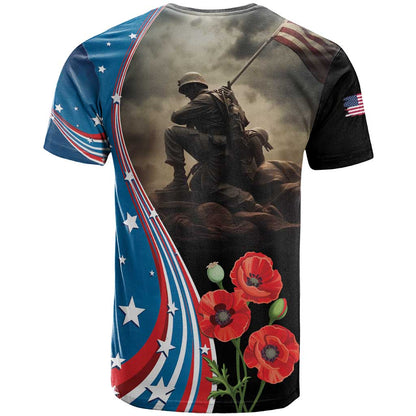 US Memorial Day 2025 T-Shirt Remembering Our Fallen Heroes Graphic Tee