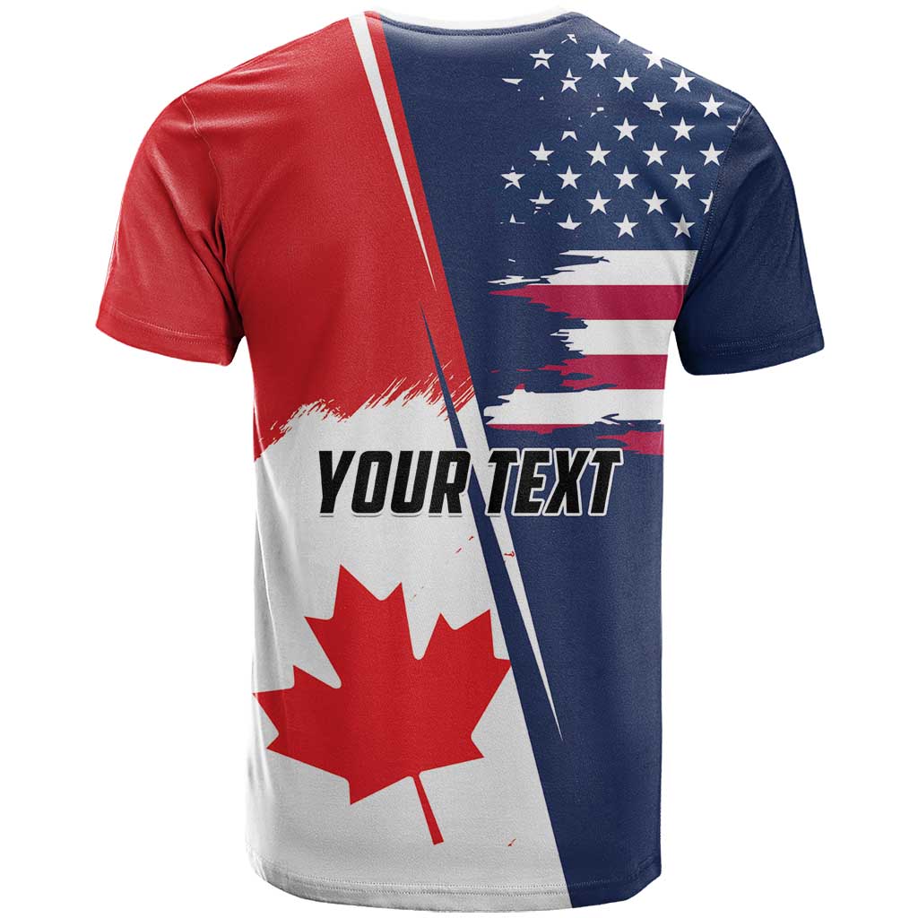 Personalized Canada Goose x USA Band Eagle Faced Off T-Shirt Graphic Tee