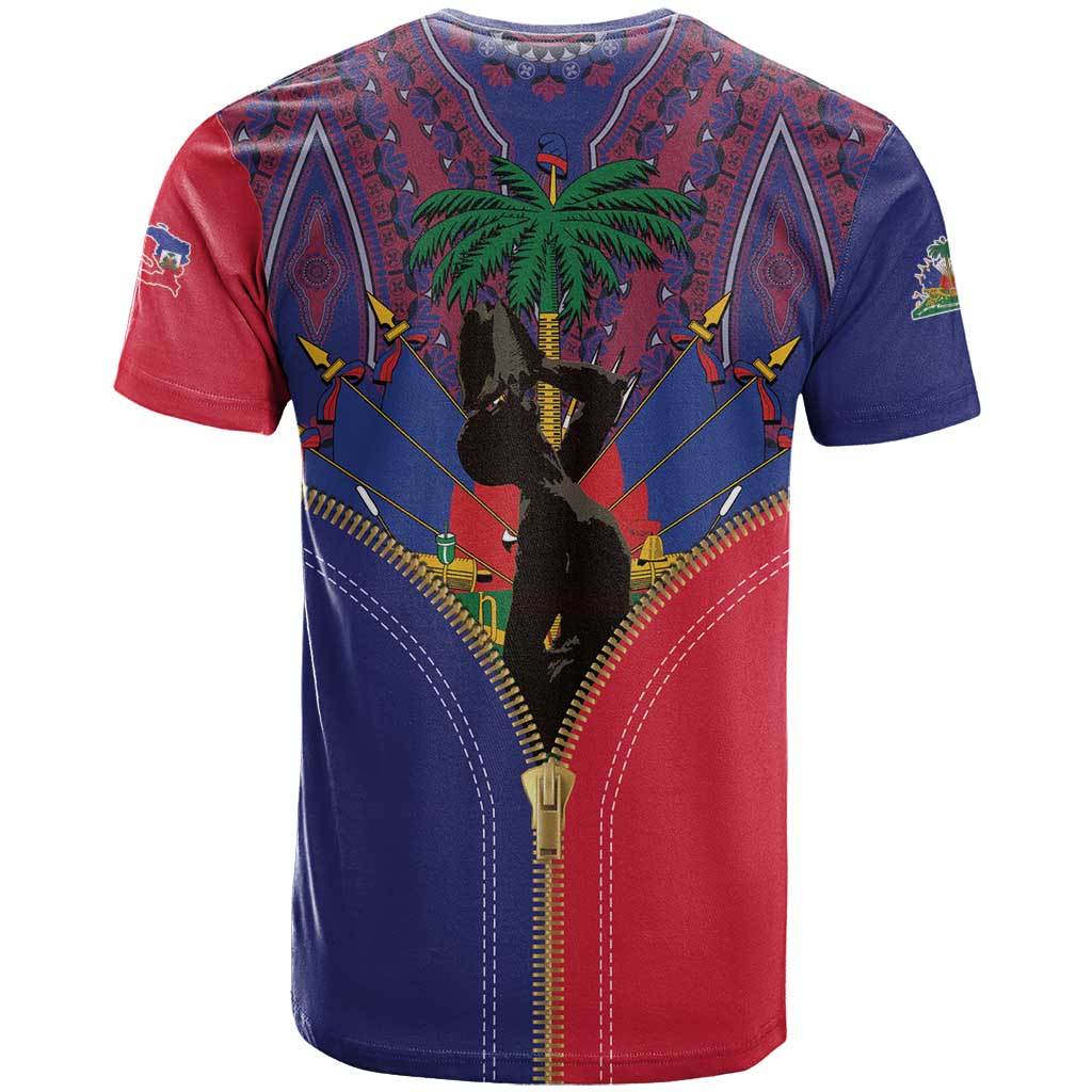 Haiti Heritage Month T-Shirt Zipper Stylized Graphic Tee