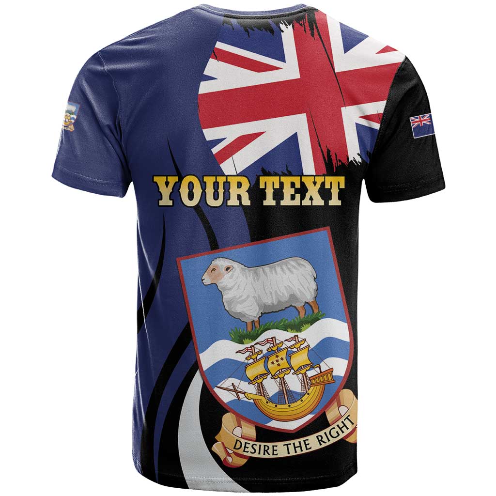 Personalised Falkland Islands T-Shirt Desire the Right Graphic Tee