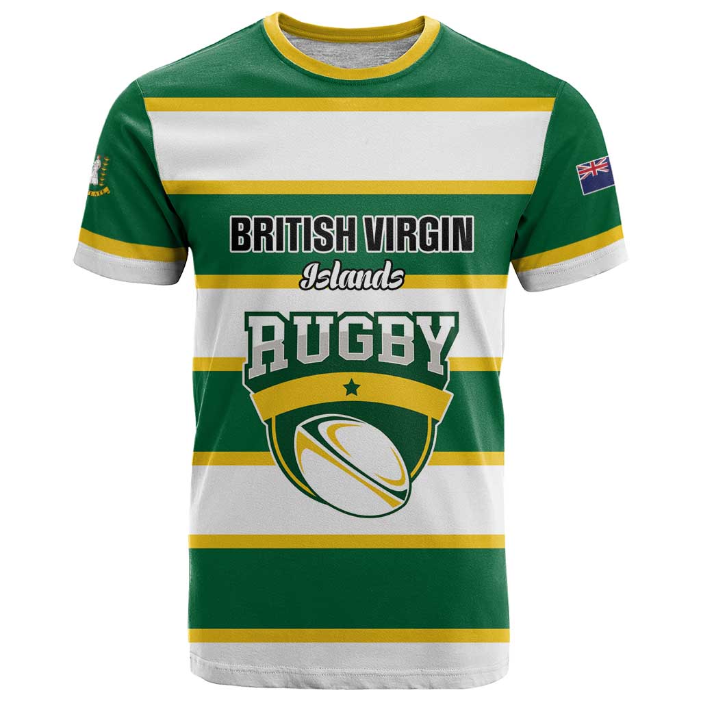 Custom British Virgin Islands Rugby T-Shirt Team BVI Go Champions Graphic Tee
