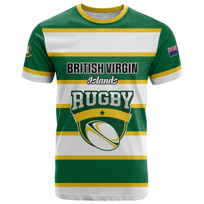 Custom British Virgin Islands Rugby T-Shirt Team BVI Go Champions Graphic Tee