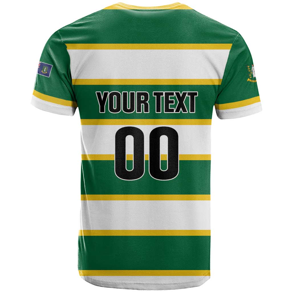 Custom British Virgin Islands Rugby T-Shirt Team BVI Go Champions Graphic Tee