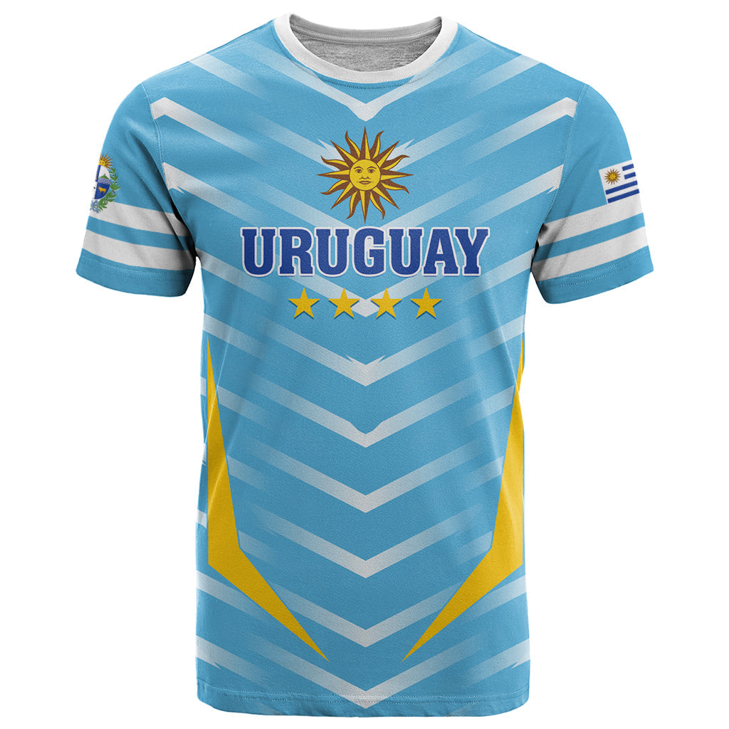 Personalized Uruguay 2024 Football T-Shirt Come On La Celeste Graphic Tee