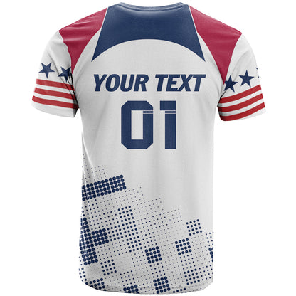 Personalized USA 2024 Soccer T-Shirt The Stars and Stripes Go Champion Graphic Tee