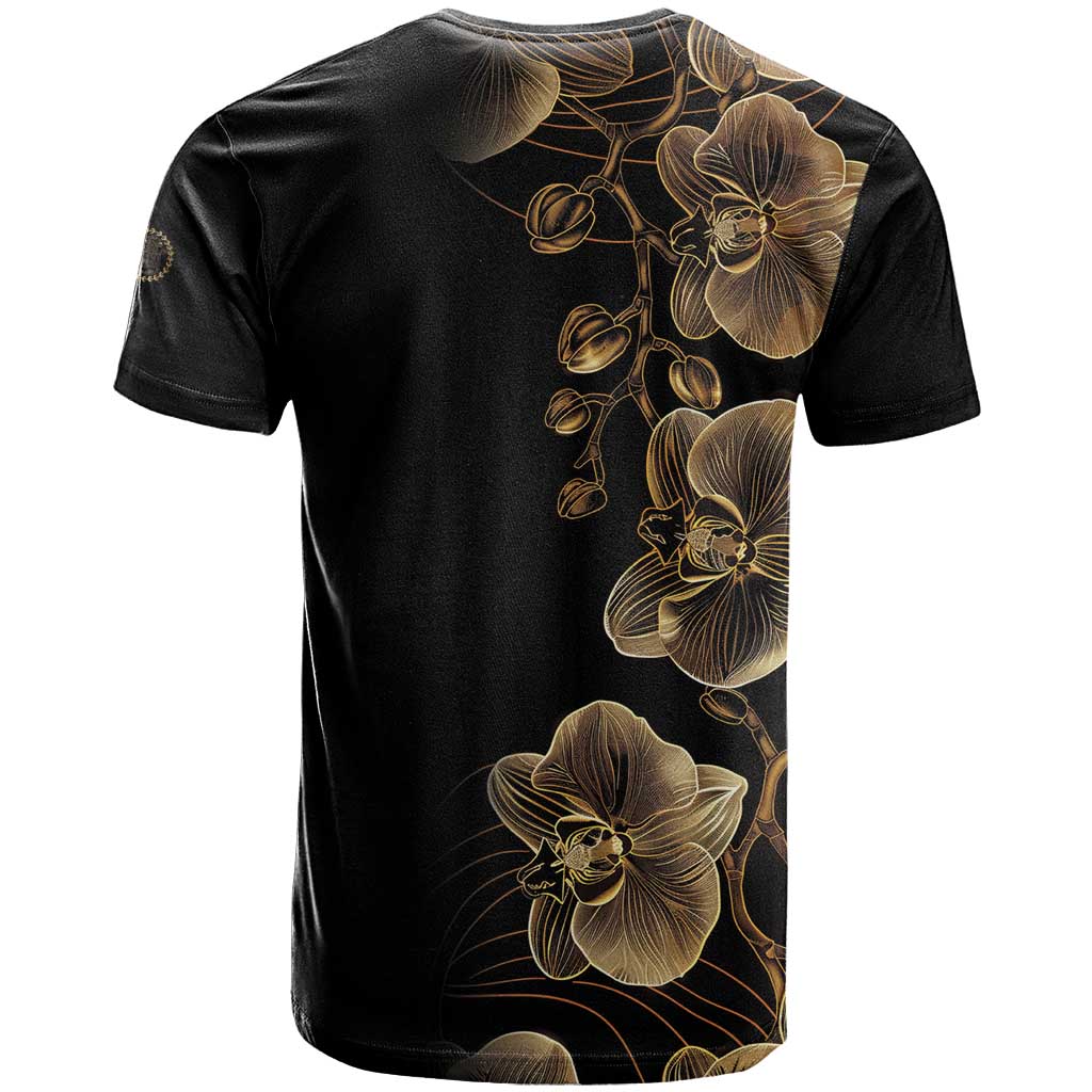Belize Gold Orchid T-Shirt Luxury Stylized Graphic Tee