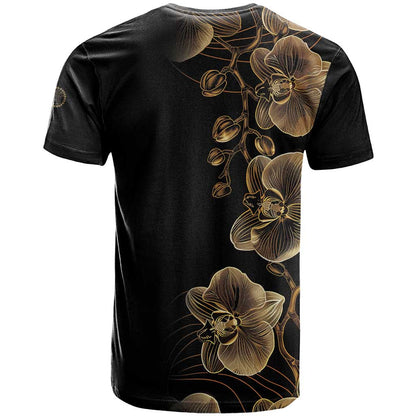 Belize Gold Orchid T-Shirt Luxury Stylized Graphic Tee