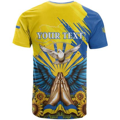 Ukraine Independence Day T-Shirt Ukrainian Dove Sunflower Graphic Tee