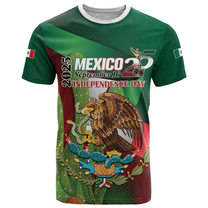 Mexico Independence Day 2025 T-Shirt 215th Anniversary Estados Unidos Mexicanos Graphic Tee