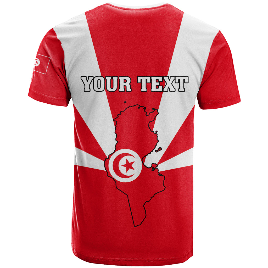 Tunisia Independence Day T-Shirt Coat Of Arms Flag Style Graphic Tee