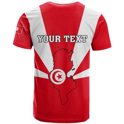 Tunisia Independence Day T-Shirt Coat Of Arms Flag Style Graphic Tee