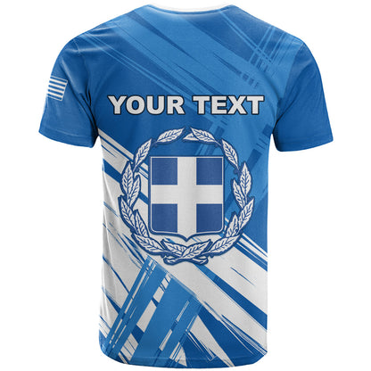 Greece Independence Day T-Shirt Eleftheria i Thanatos Dolphin Jumping Graphic Tee