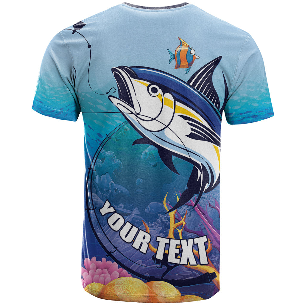 Tuna Fishing T-Shirt Tuna Fish With Marine Life Graphic Tee