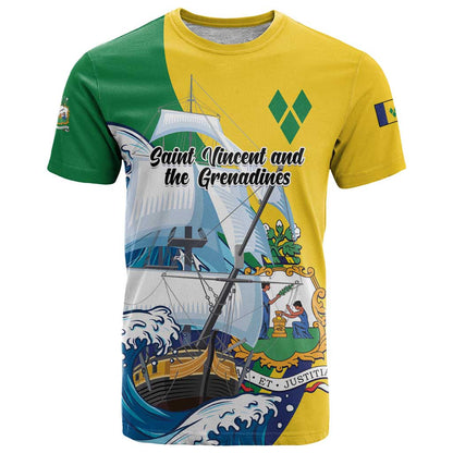 Personalized Saint Vincent and the Grenadines Sailing T-Shirt Caribbean Sailing Graphic Tee
