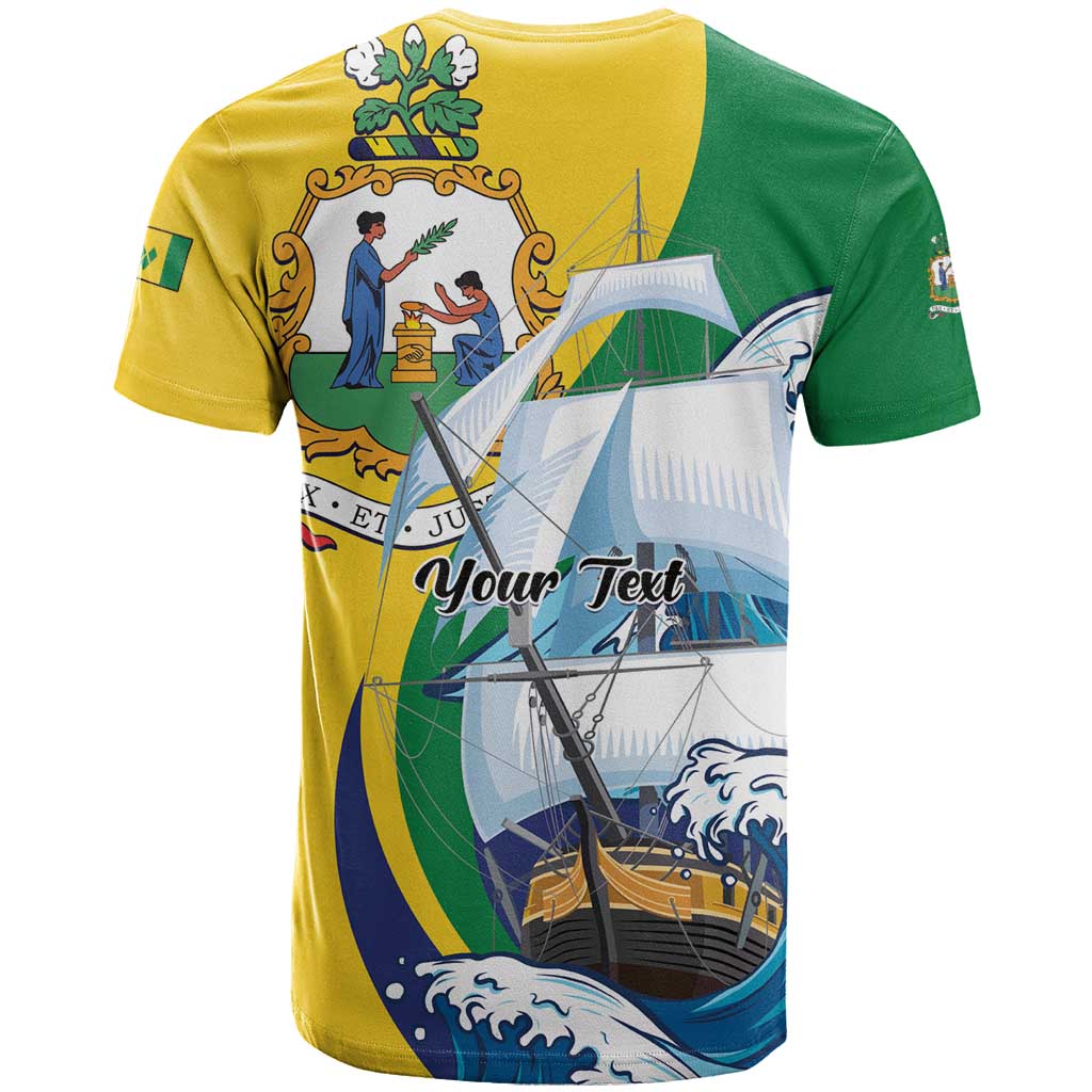 Personalized Saint Vincent and the Grenadines Sailing T-Shirt Caribbean Sailing Graphic Tee