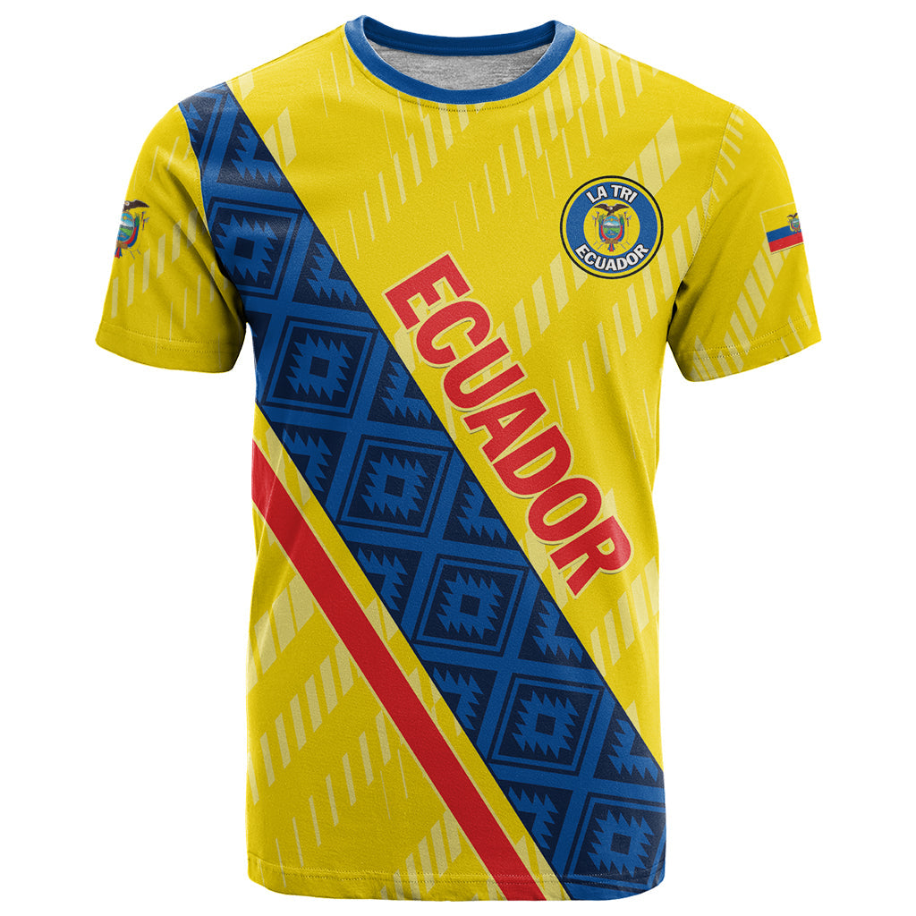 Personalized Ecuador 2024 Football T-Shirt Come On La Tri Graphic Tee