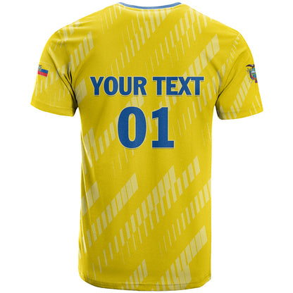 Personalized Ecuador 2024 Football T-Shirt Come On La Tri Graphic Tee