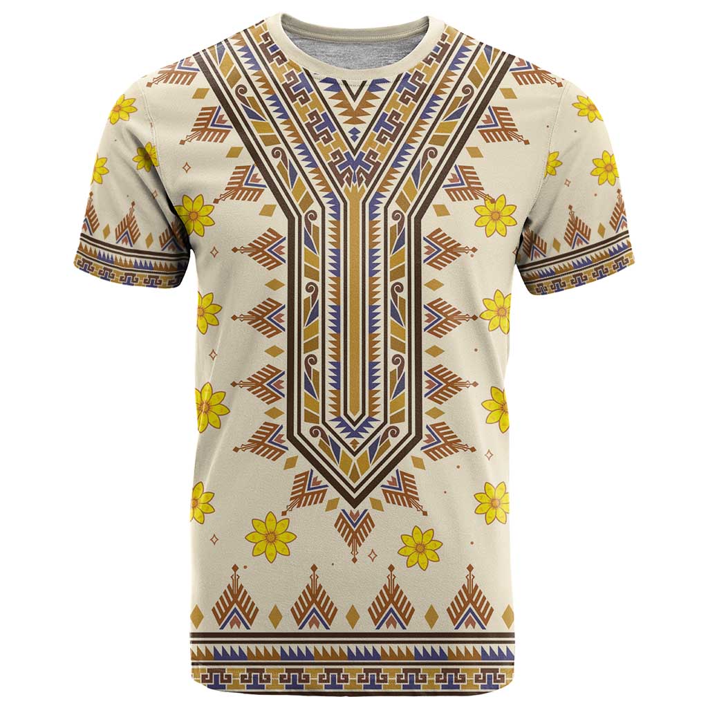Enkutatash Dashiki Adey Abeba Pattern T-Shirt Graphic Tee