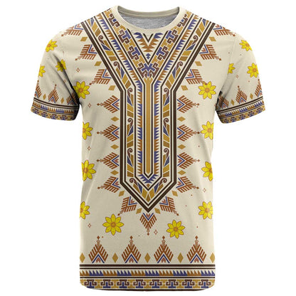 Enkutatash Dashiki Adey Abeba Pattern T-Shirt Graphic Tee