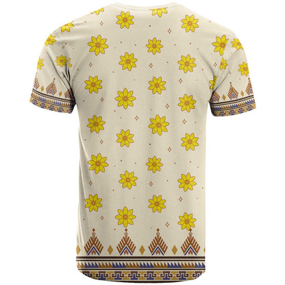 Enkutatash Dashiki Adey Abeba Pattern T-Shirt Graphic Tee