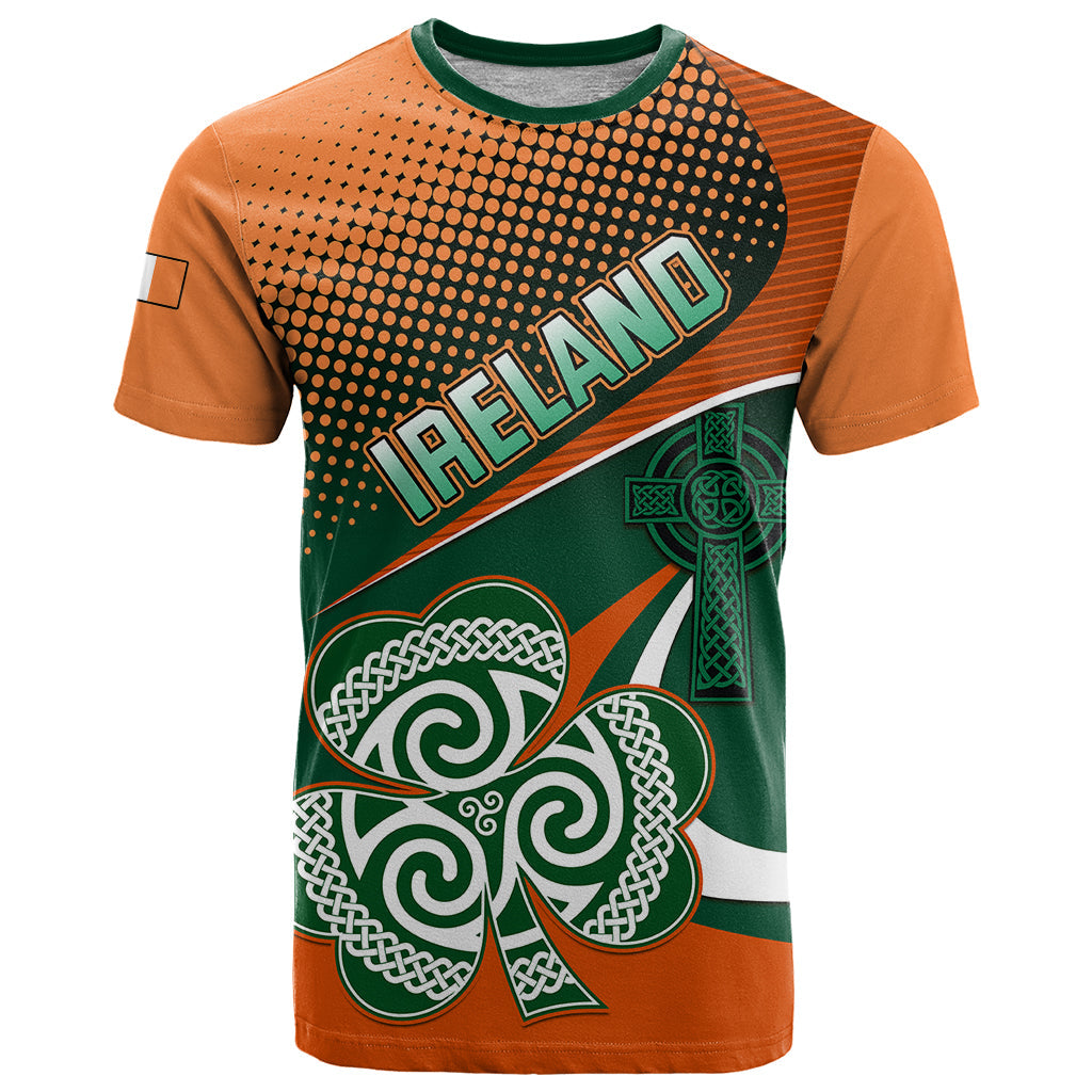 Ireland Rugby T-Shirt Irish Shamrock Go World Cup Graphic Tee
