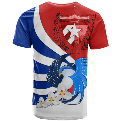 Cuba Liberation Day T-Shirt Patria o Muerte Venceremos Tocororo With White Mariposa Graphic Tee