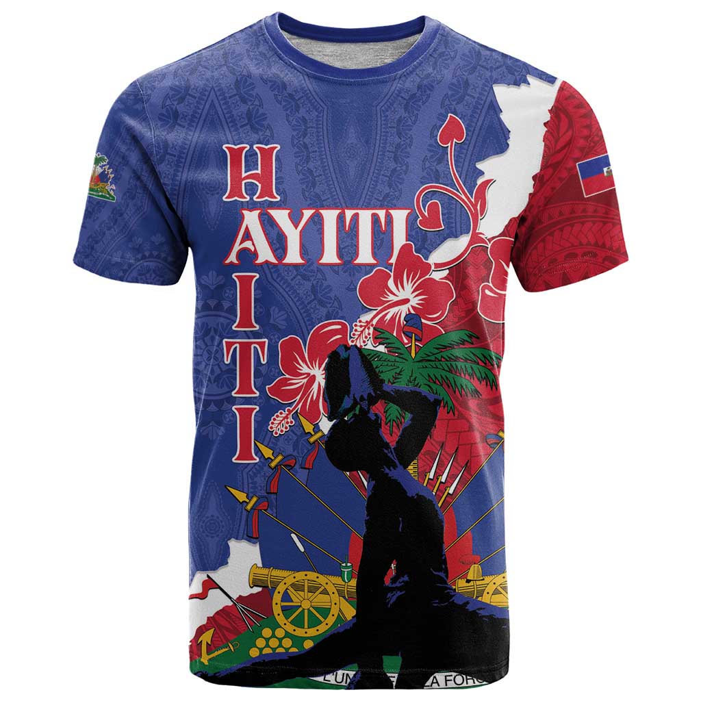 Personalised Haiti Le Marron Inconnu T-Shirt Dashiki Mix Polynesian Pattern Graphic Tee