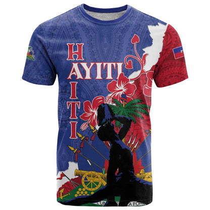 Personalised Haiti Le Marron Inconnu T-Shirt Dashiki Mix Polynesian Pattern Graphic Tee
