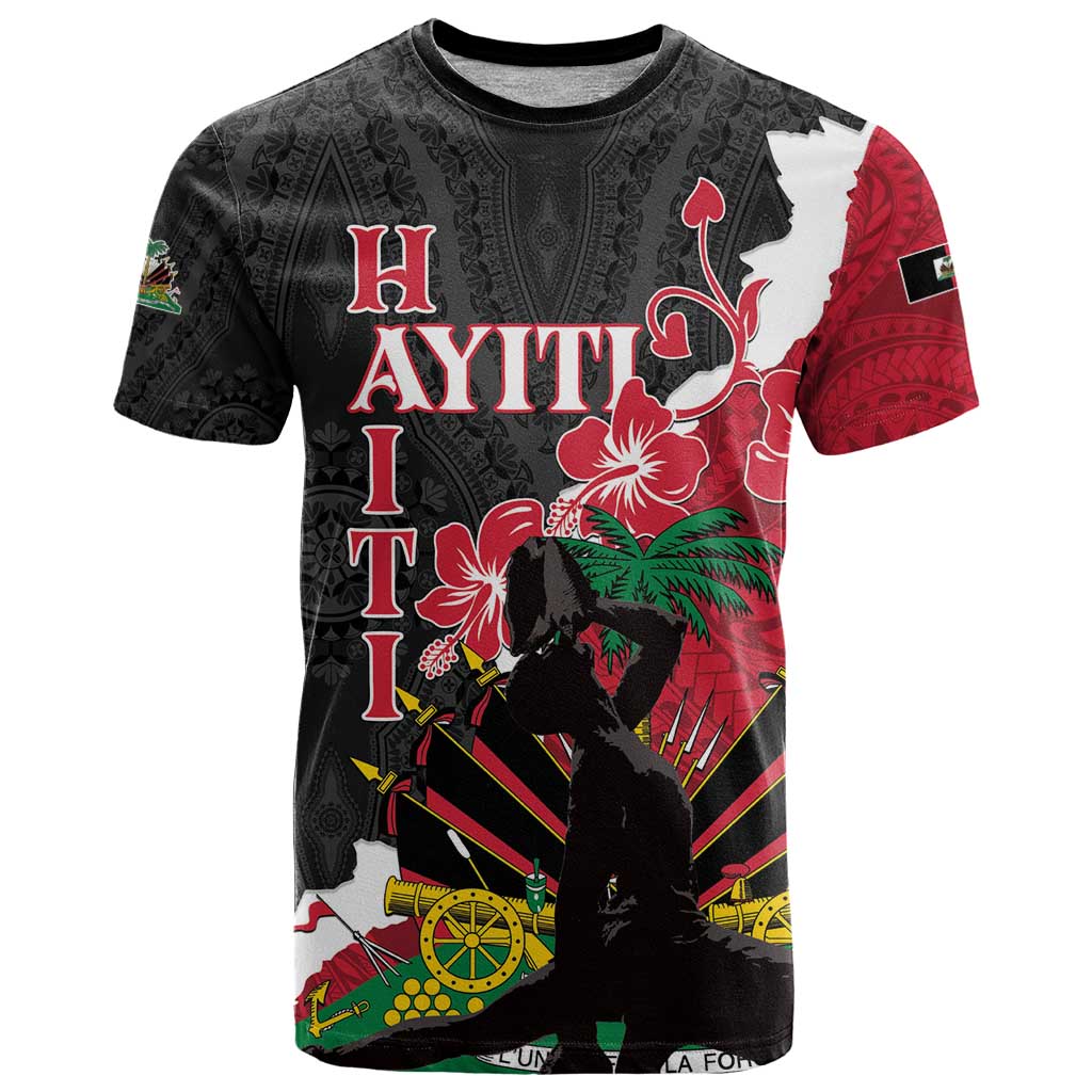 Personalised Ayiti Neg Marron T-Shirt Dashiki Mix Polynesian Pattern Graphic Tee