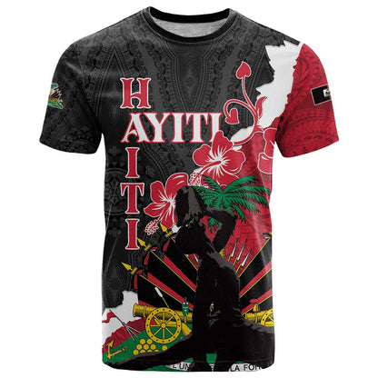 Personalised Ayiti Neg Marron T-Shirt Dashiki Mix Polynesian Pattern Graphic Tee