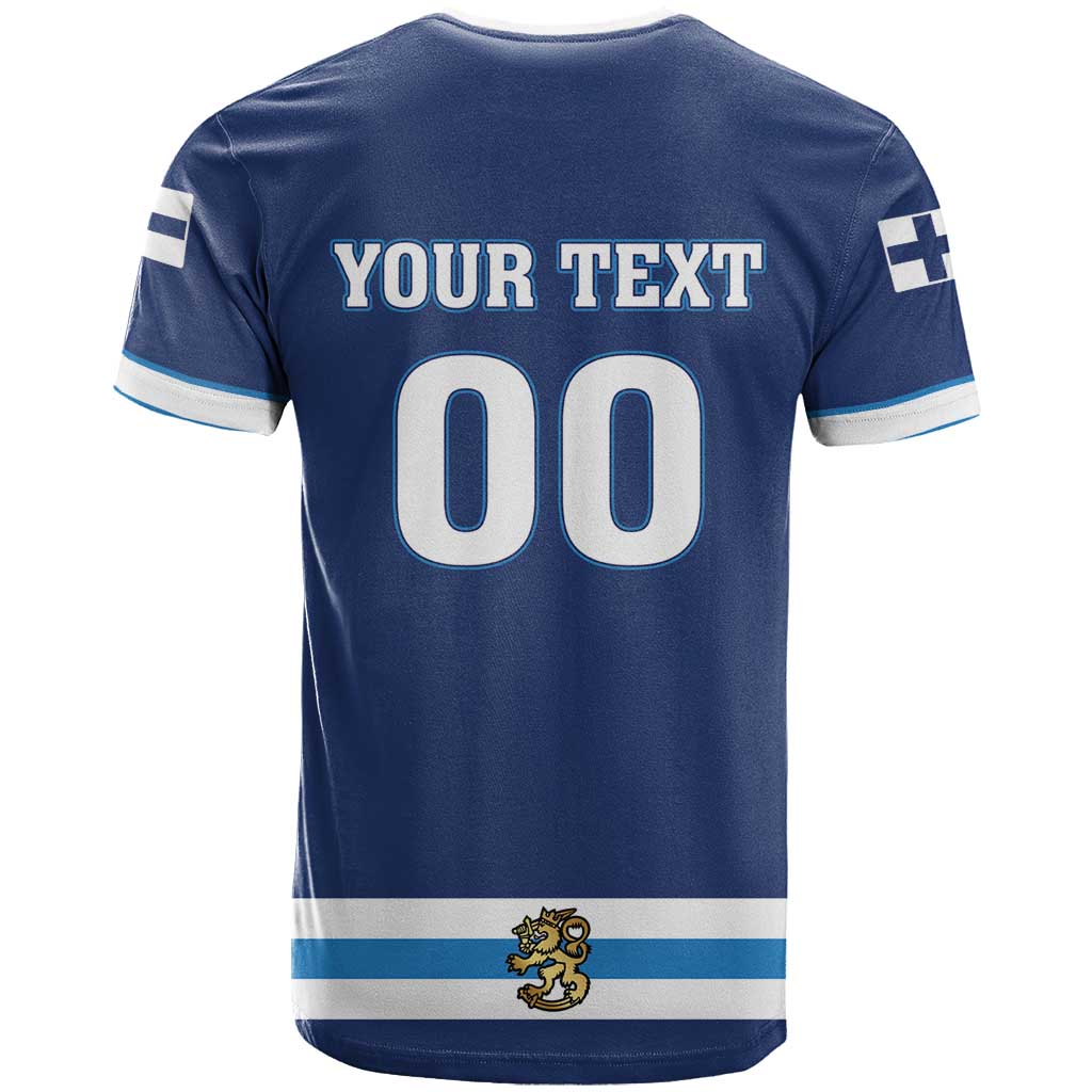 Custom Hockey 2026 Finland T-Shirt Finnish Leijonat Champions Graphic Tee