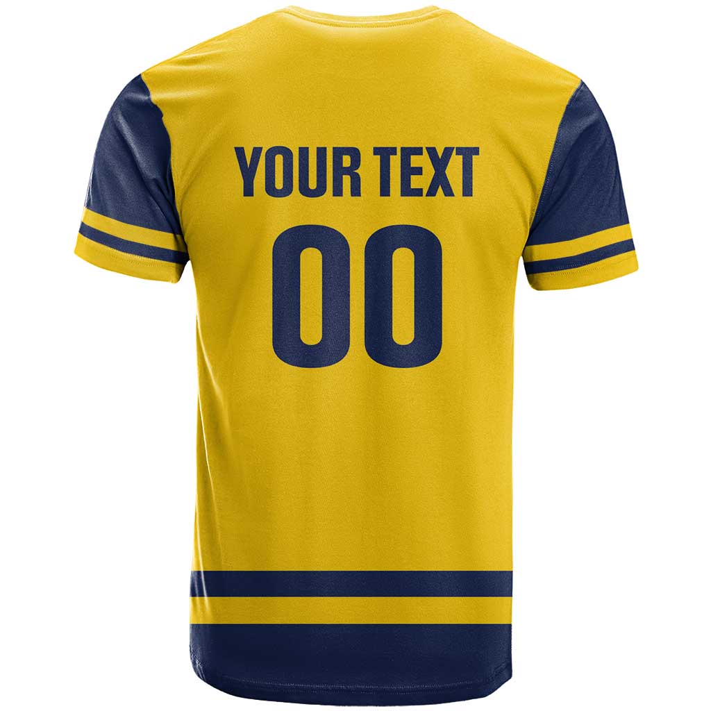 Custom Hockey 2026 Sweden T-Shirt Tre Kronor Go Champions Graphic Tee