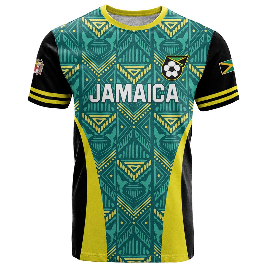 Custom Jamaica Football T-Shirt We Believe Reggae Boyz Graphic Tee