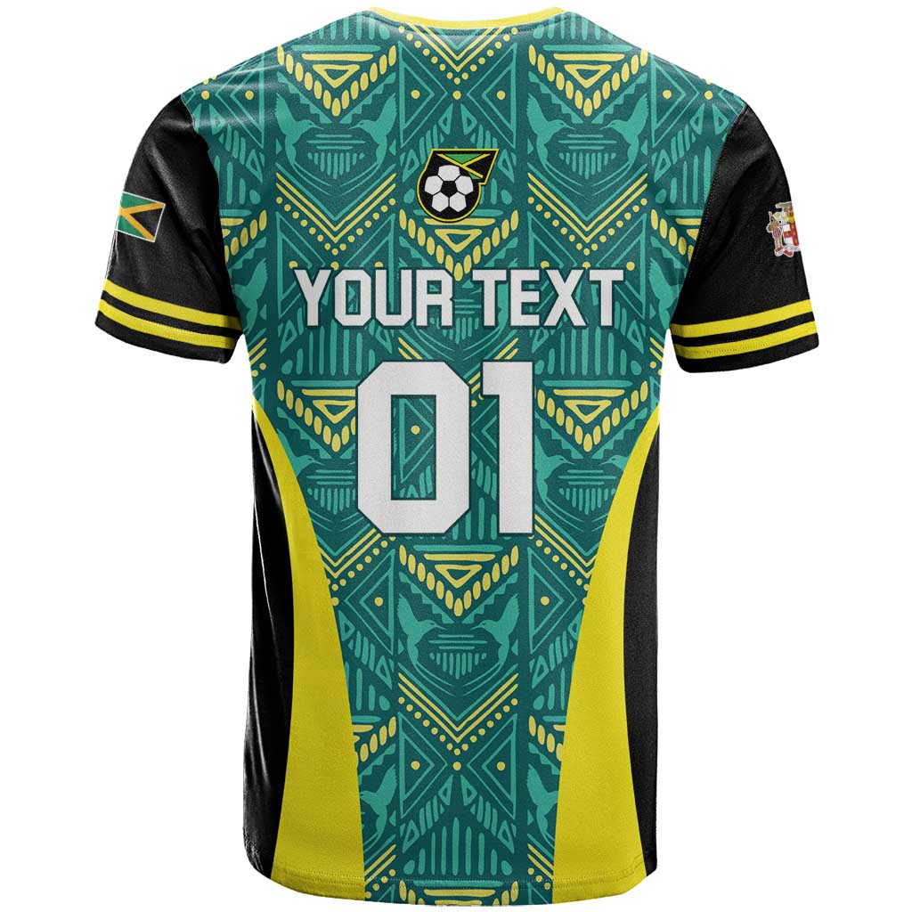 Custom Jamaica Football T-Shirt We Believe Reggae Boyz Graphic Tee