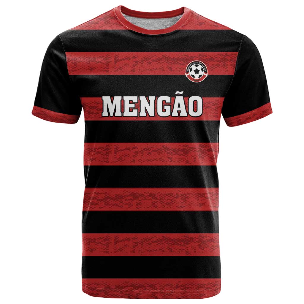 Custom Brazilian Football Big Mengo T-Shirt Rubro-Negro Go Glory Graphic Tee
