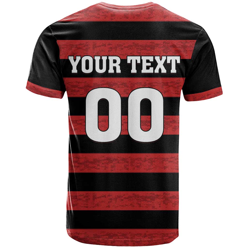 Custom Brazilian Football Big Mengo T-Shirt Rubro-Negro Go Glory Graphic Tee