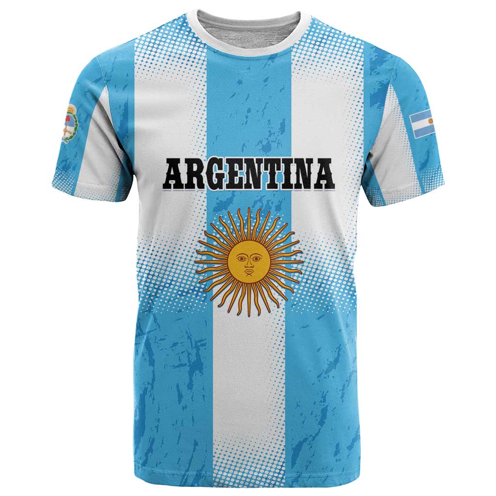 Custom Argentina Football T-Shirt Graphic Tee