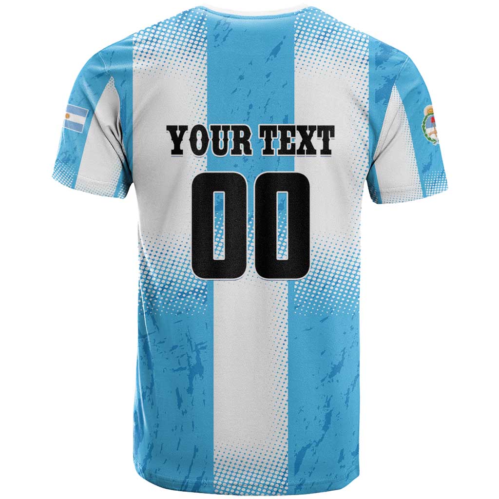 Custom Argentina Football T-Shirt Graphic Tee