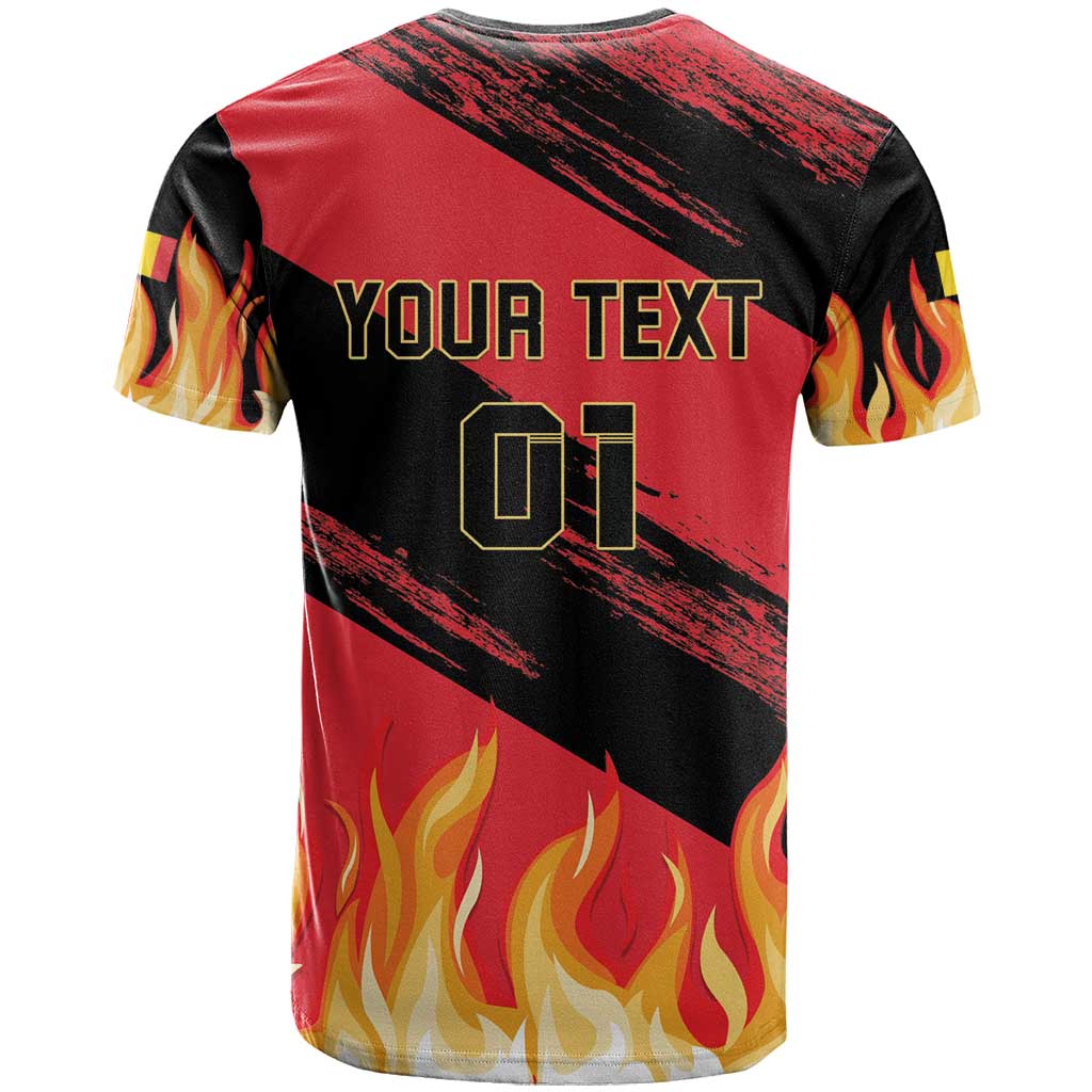 Custom Belgium 2024 Football T-Shirt Go De Rode Duivels Graphic Tee