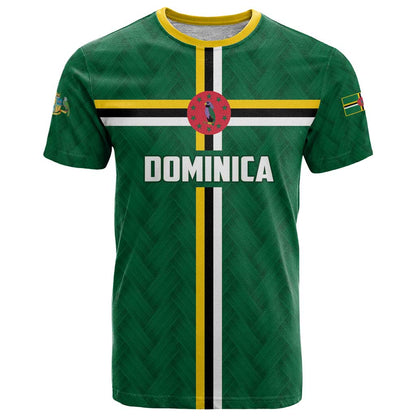 Custom Football Dominica T-Shirt Los Pericos Go Champions Graphic Tee