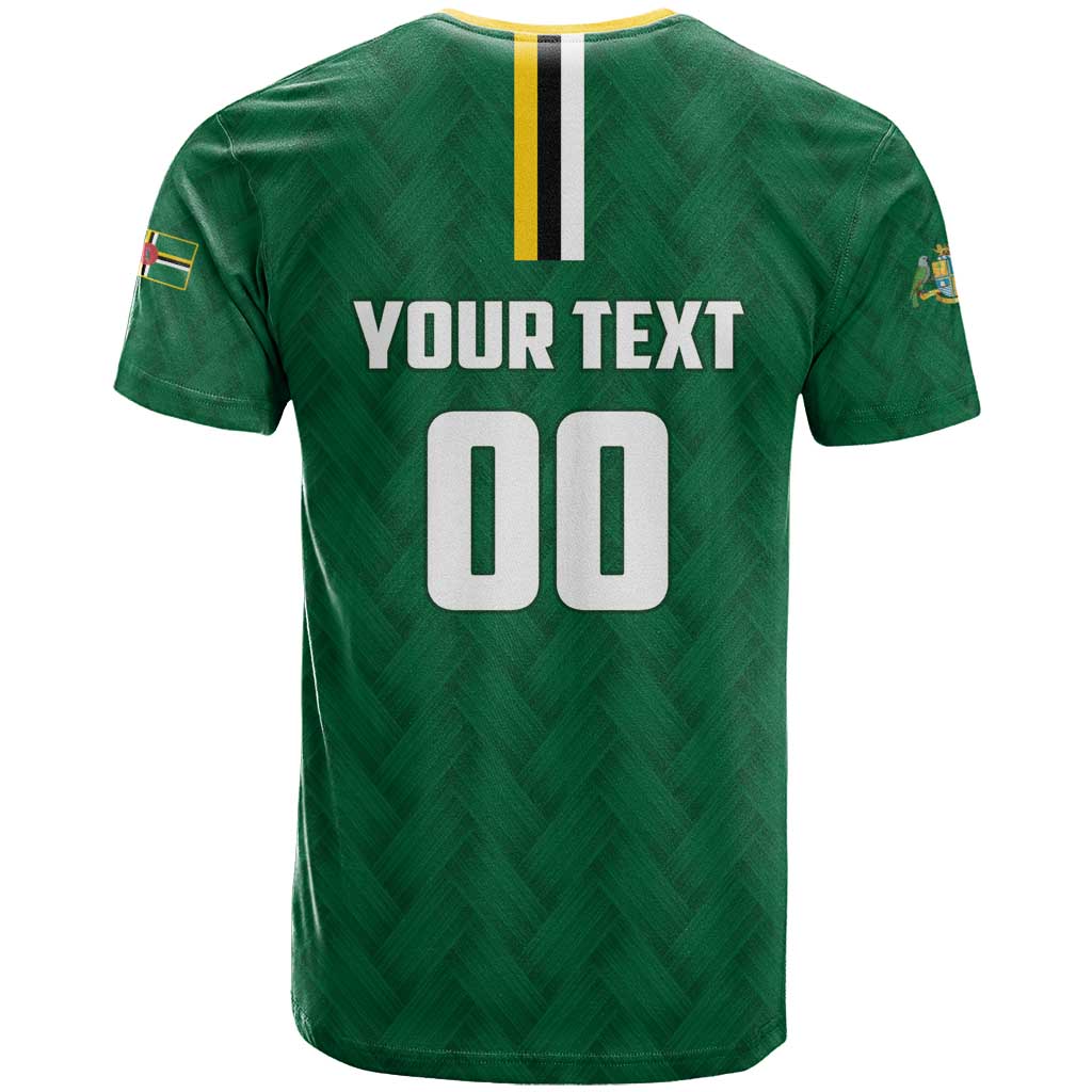 Custom Football Dominica T-Shirt Los Pericos Go Champions Graphic Tee