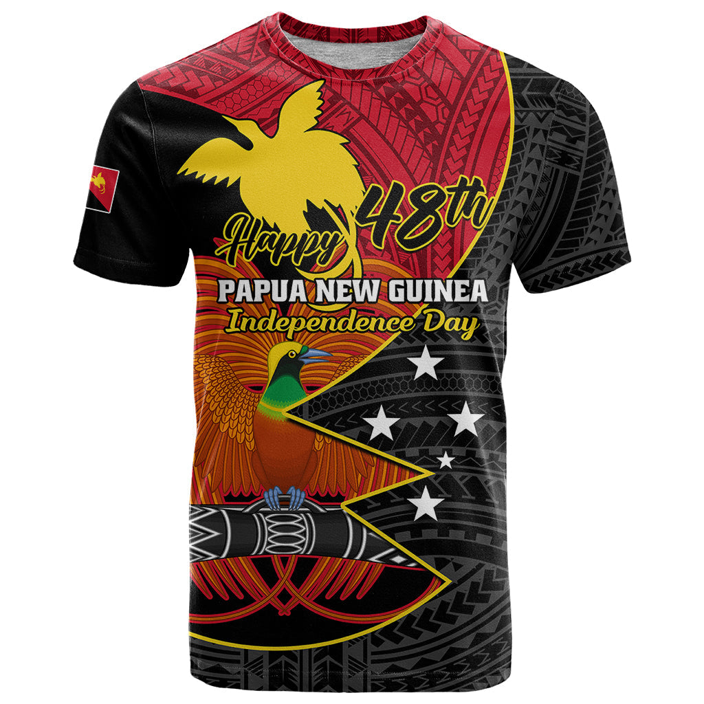 Personalised Papua New Guinea Independence Day T-Shirt Happy PNG 48th Anniversary Graphic Tee