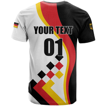 Custom Germany Football T-Shirt Auf gehts Deutschland Girls Graphic Tee