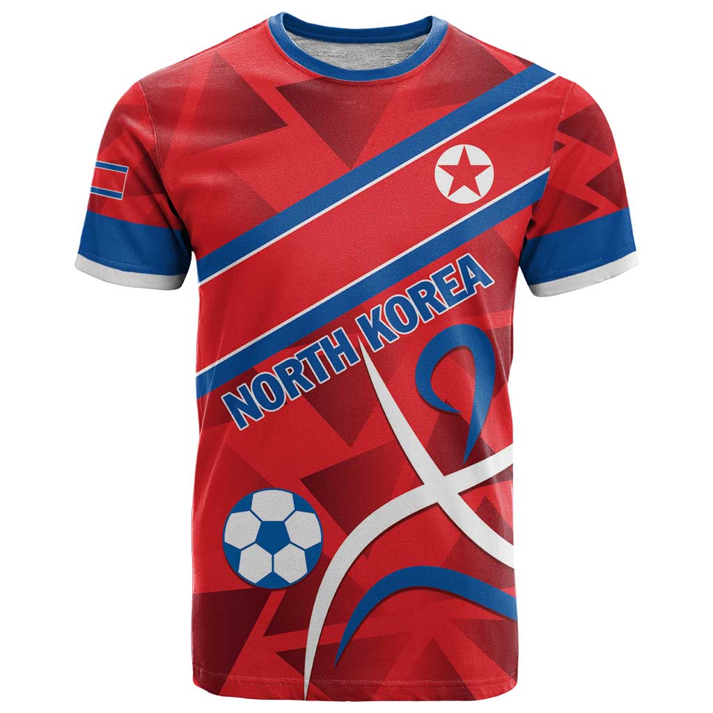 Custom North Korea Football T-Shirt Go Champion Graphic Tee