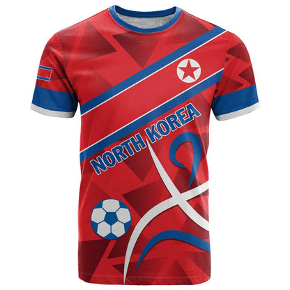 Custom North Korea Football T-Shirt Go Champion Graphic Tee