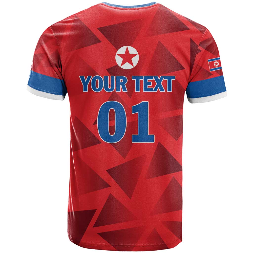 Custom North Korea Football T-Shirt Go Champion Graphic Tee