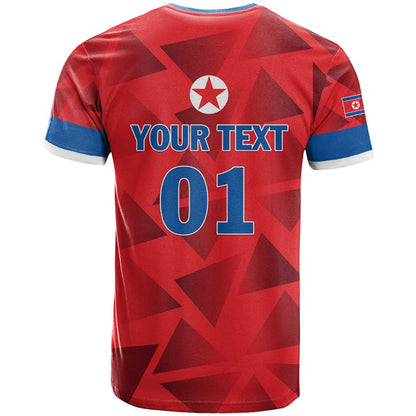 Custom North Korea Football T-Shirt Go Champion Graphic Tee