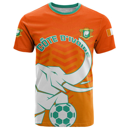 Ivory Coast Football T-Shirt Go Les Elephants Graphic Tee