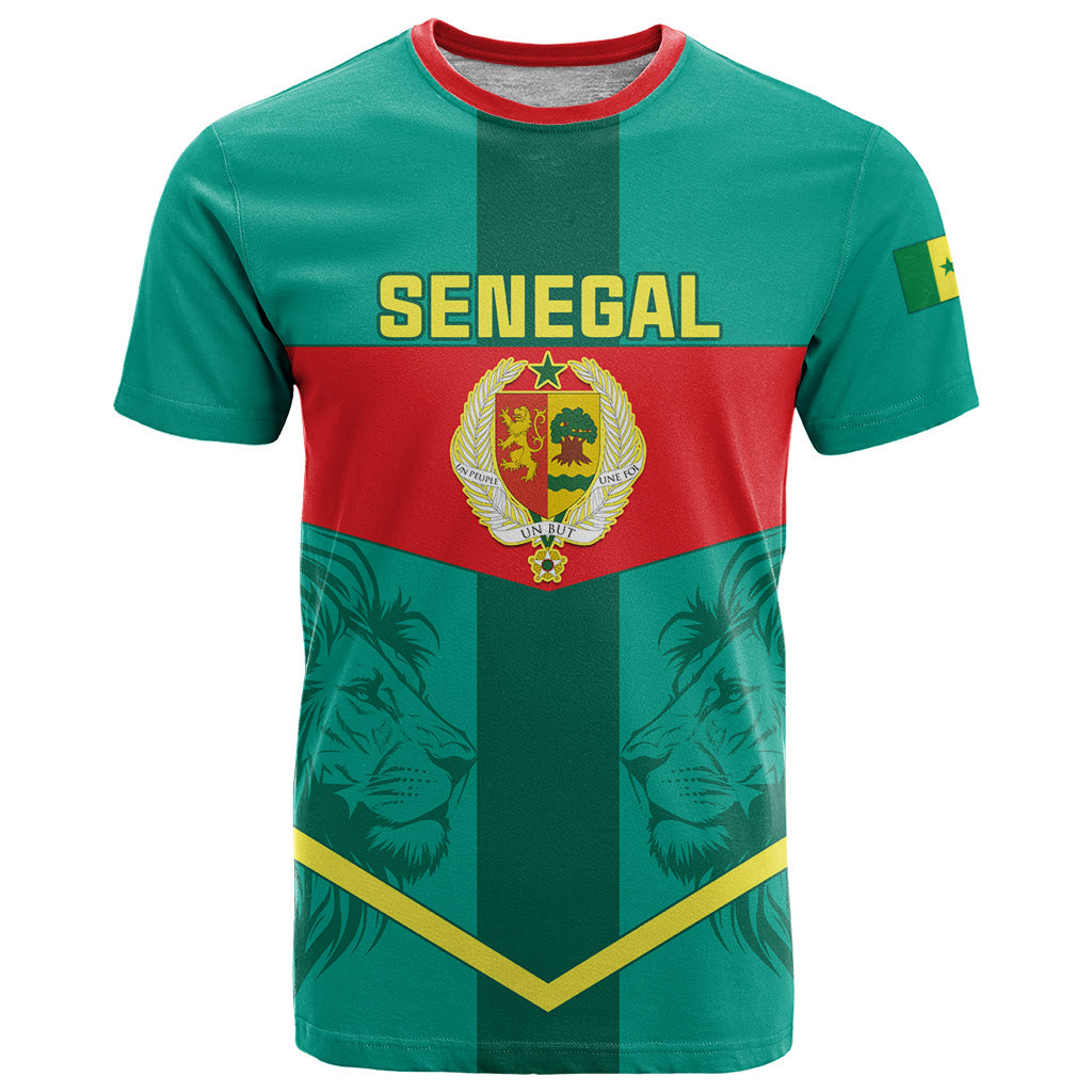 Senegal Football T-Shirt Go Lions of Teranga Graphic Tee