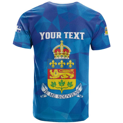 Personalized Canada Quebec Province T-Shirt Je Me Souviens Graphic Tee